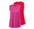Sporttops, rot und pink - 1x rot, 1x pink
