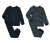 2 Kinder-Pyjamas, blau - blau