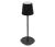 LED-Akku-Outdoor-Tischleuchte, schwarz - schwarz