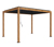 Leco Premium Pergola, 3 x 4 m, inkl. 2 Seitenwänden, Holzdekor - Holzdekor