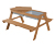 roba Kinder-Outdoor-Sitzgruppe »Picknick for 4«, mit Spielwannen, Teakoptik - Teakoptik