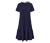 Jerseykleid mit Volant, dunkelblau