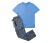 Pyjama-Set mit gewebter Hose