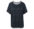 Überschnittenes Blusenshirt, dunkelblau