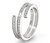 Ring Spirale, 925 Silber rhodiniert, mit Zirkonia