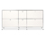 Sideboard Metall »CN3« groß mit 6 Klappenfächern, weiß