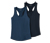 2 Sport-Tops, blau und dunkelblau