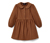 Kleinkind Webkleid, cognac - Cognac