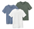 3 Kinder-T-Shirts, blau, weiß, grün