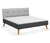 rauch Bett »Skandi«, 180 x 200 cm, grau metallic