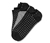 3 Paar Sneakersocken, schwarz-weiß - Schwarz-weiß