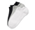 3 Paar Sneakersocken, unifarben - 1x schwarz, 1x grau, 1x weiß