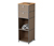 Schmale Kommode Metall »CN3« mit Holzplatte und 2 Schubladen, taupe