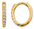 585 Gold Creolen Zirkonia