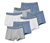 7 Kinder-Slipboxer, grau/weiß/blau