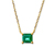 585 Gold Kette mit grünem Zirkonia