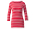 Gestreiftes Shirt mit 3/4-Arm, rot getreift