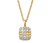 585 Gold Kette Zirkonia Cushion
