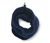 Strickfleece-Schlauchschal, blau - Blau meliert