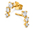 585 Gold Ohrstecker Zirkonia Verlauf