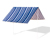 Westmann Strand-Sonnensegel, navyblau
