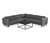 Premium-Lounge-Ecke mit Sunbrella®-Stoff, grau