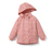 Kleinkind-Thermo-Regenjacke, rosa Tropfen - Rosafarben mit weißen Tropfe