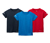3 Funktionsshirts aus recyceltem Material