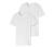 2 SCHIESSER T-Shirts mit Bio-Baumwolle, weiß - weiß