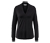Blusenshirt mit V-Ausschnitt, schwarz