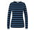 Gestreiftes Langarmshirt, dunkelblau