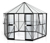 Vitavia Gewächshaus Pavillion 9 m² inkl. Fundamentrahmen, schwarz