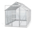 Vitavia Gewächshaus »Apollo«, ESG, inkl. Rahmenfundament, ca. 6,2 m², aluminiumfarben