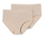 2 SCHIESSER Midislips mit Modal, sandfarben, Streifen - sandfarben, Streifen