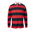 Langarm-Poloshirt, navyfarben-rot - Navyfarben-rot gestreift
