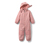 Kleinkind-Softshell-Einteiler, Tropfen rosa - Rosafarben mit weißen Tropfe