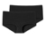 2 SCHIESSER Shorts mit Bio-Baumwolle, schwarz - schwarz