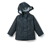 Kleinkind-Thermo-Regenjacke, schieferblau Tropfen - Schieferblau mit dunkelblauen Tropfen