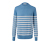Pullover mit Rundhalsausschnitt, blau mit weißen Streifen