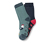 1x dunkelblau mit roten Details und Schaf, 1x taubenblau mit Hahn