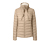 Steppjacke mit Strickkragen, beige