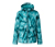 Regenjacke, Alloverprint - Türkis-petrolfarbener Alloverprint
