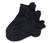 3 Paar Unisex-Profi-Laufsocken, schwarz