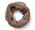 Strickfleece-Schlauchschal, braun - Braun meliert