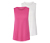 2 Sport-Tops, fuchsia und weiß - Fuchsia und weiß