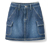 Kinder-Jeans-Rock, blau - Blau