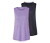 2 Sport-Tops, flieder und anthrazit - Flieder und anthrazit