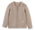 Baumwoll-Strickjacke, beige meliert