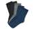 5 Paar Kinder-Socken, dunkelblau-schwarz - 2x schwarz, 2x dunkelblau, 1x grau meliert