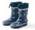 Mittelblau mit Weltraum-Alloverprint